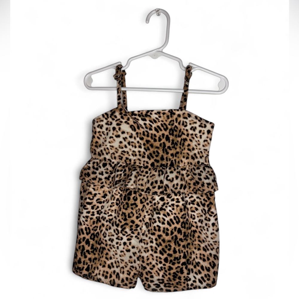 Janie and Jack Leopard Print Romper